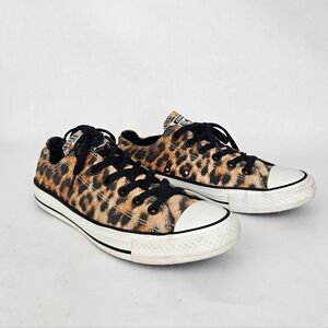 Converse All Star Leopard Low Top Lace Up Sneakers Unisex Womens 8 Mens 6